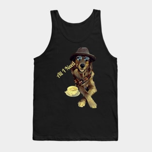 All I Need Is Dogs And Coffee - Dog Lovers Dogs Tank Top